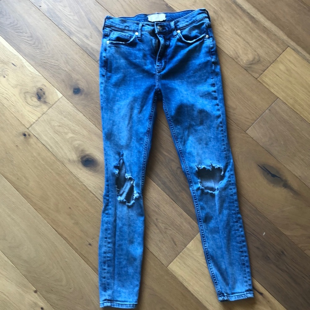 Free people busted knee jeans